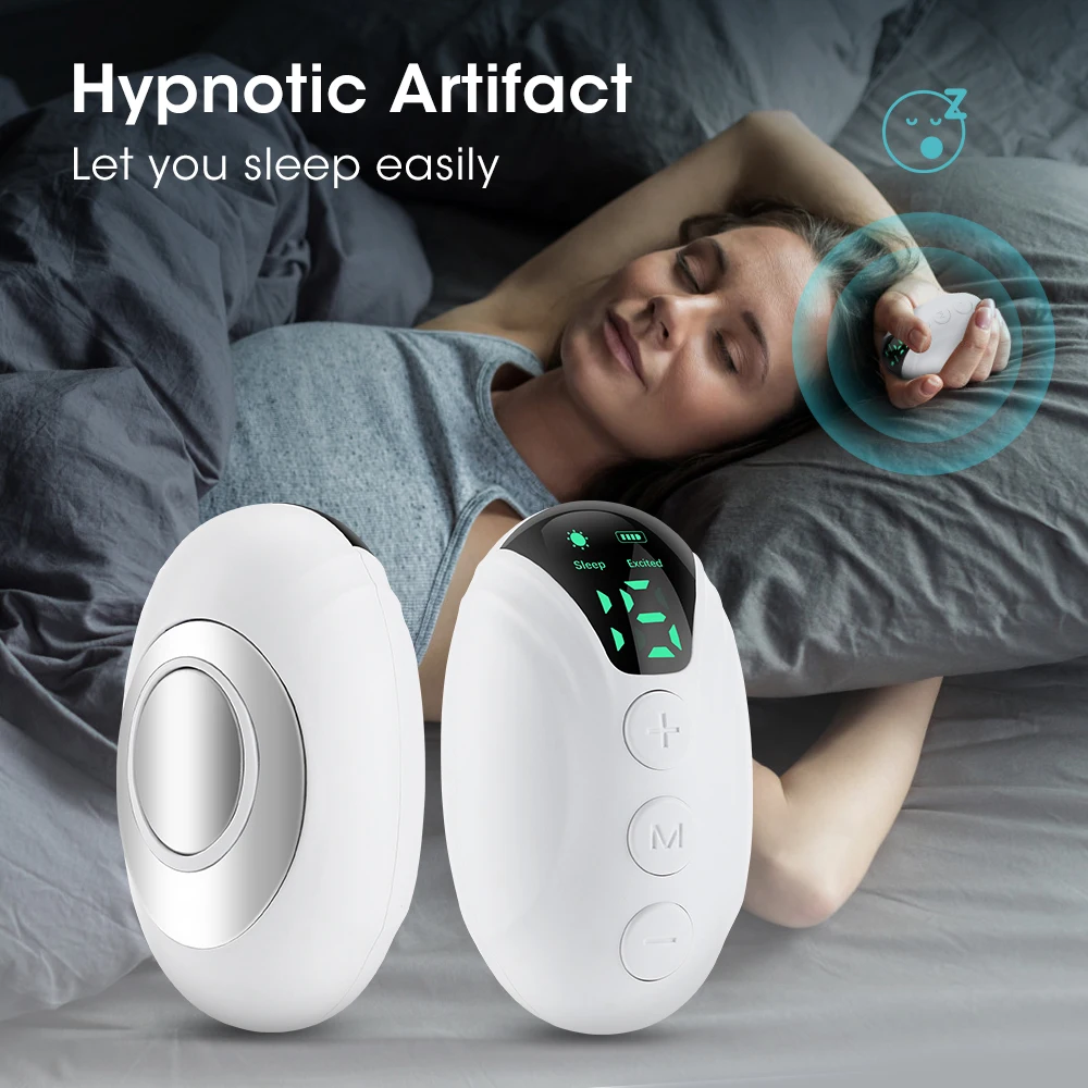 SnoozeHarmony( Handheld CES Sleep Aid Microcurrent EMS Pulse Device Hypnosis Insomnia Mental Stress Pressure Relief Anxiety Eliminat Relax)