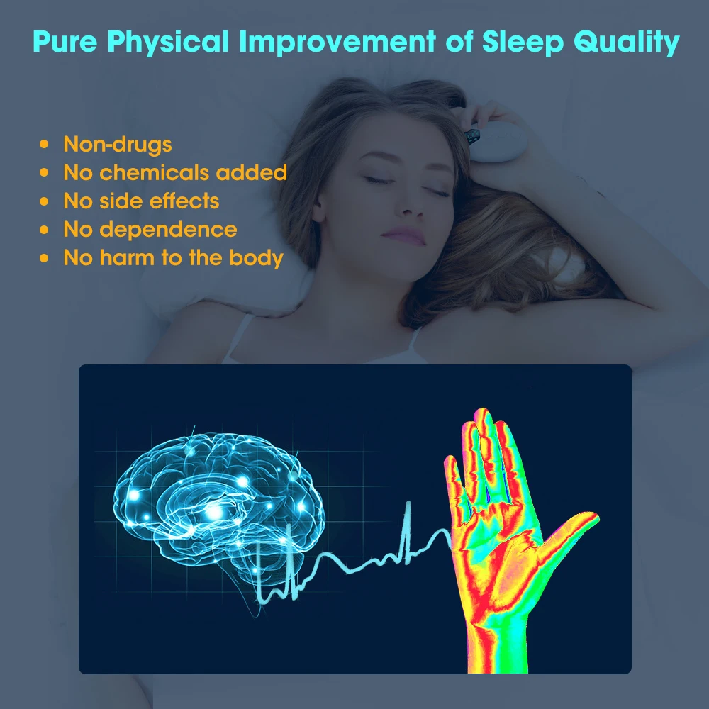 SnoozeHarmony( Handheld CES Sleep Aid Microcurrent EMS Pulse Device Hypnosis Insomnia Mental Stress Pressure Relief Anxiety Eliminat Relax) - Image 4